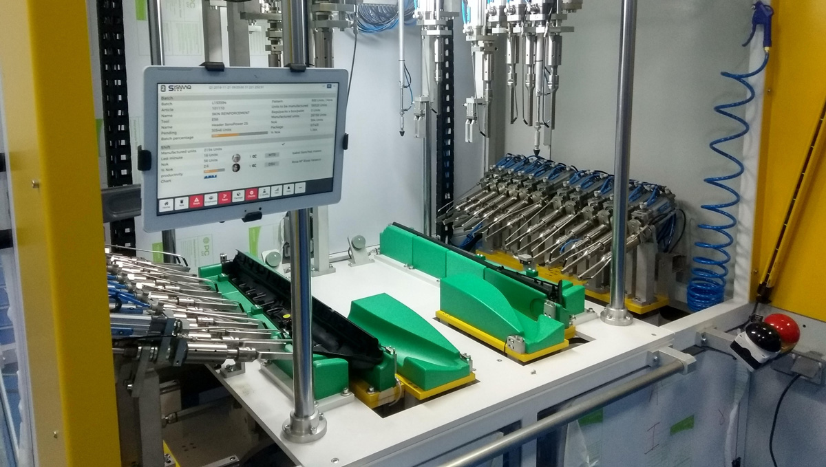 control producción máquinas